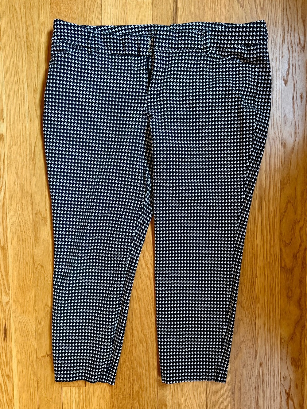 Old Navy Pixie Skinny Ankle Pants Houndstooth Print Size 16 Petite